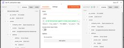 Extraction agent output parser